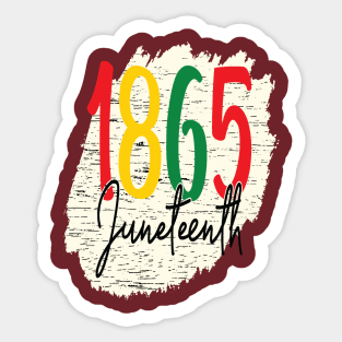 1865 Juneteenth Sticker